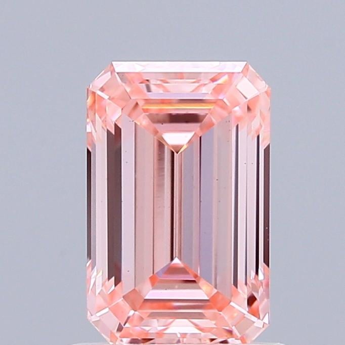 0.97 Ct. Fancy Vivid Pink Emerald Lab Grown Diamond