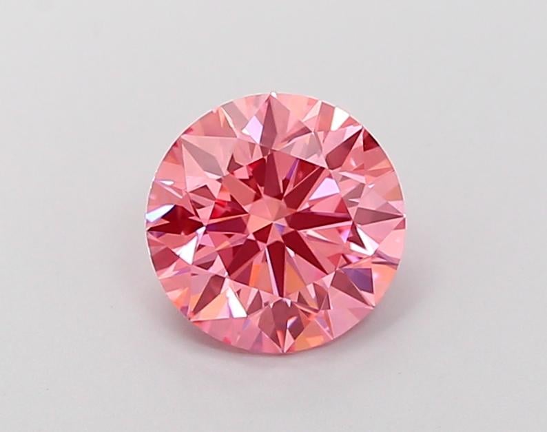 1.5 Ct. Fancy Vivid Pink Round Lab Grown Diamond