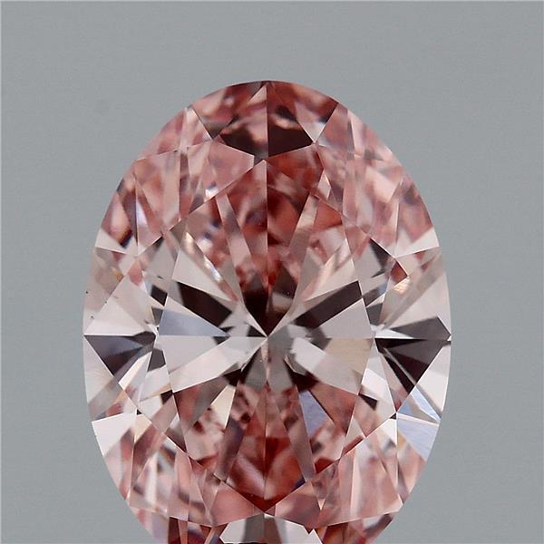 3.75 Ct. Fancy Vivid Pink Oval Lab Grown Diamond