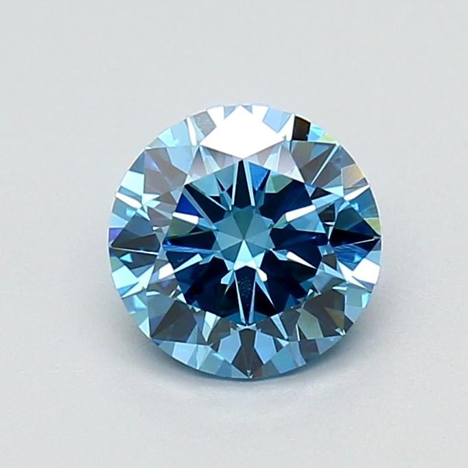 1.02 Ct. Fancy Vivid Blue Round Lab Grown Diamond