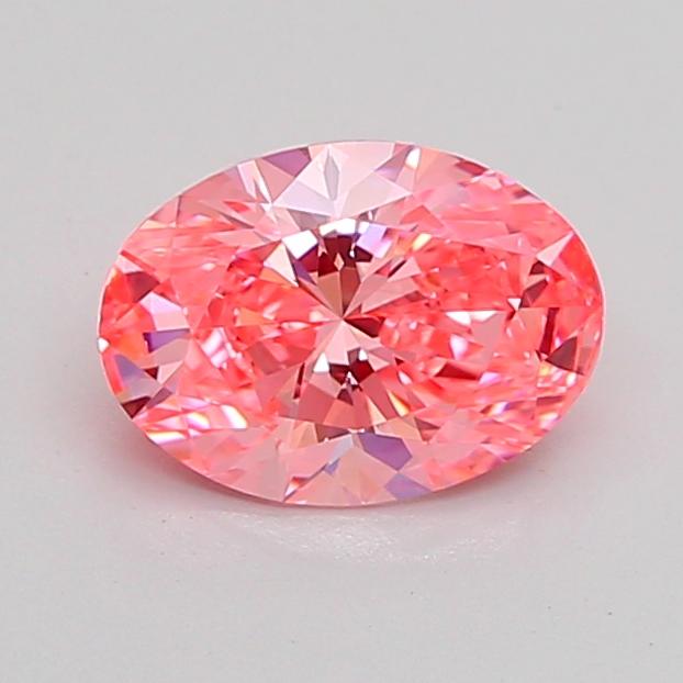 1.00 Ct. Fancy Vivid Pink Oval Lab Grown Diamond