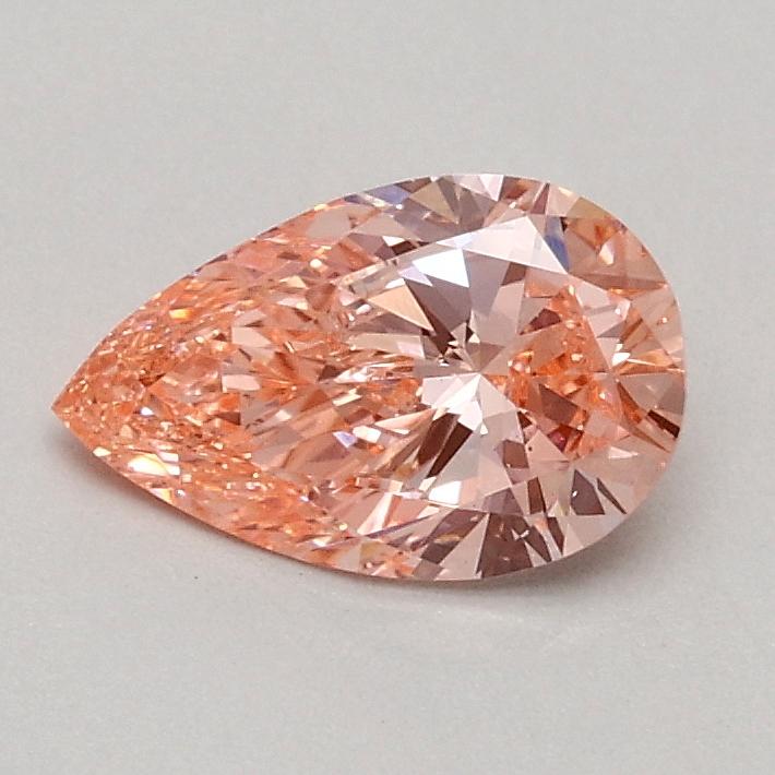 0.51 Ct. Fancy Vivid Pink Pear Lab Grown Diamond