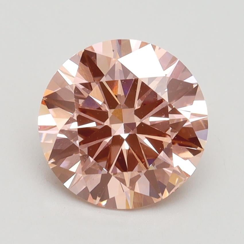 2.12 Ct. Fancy Intense Pink Round Lab Grown Diamond