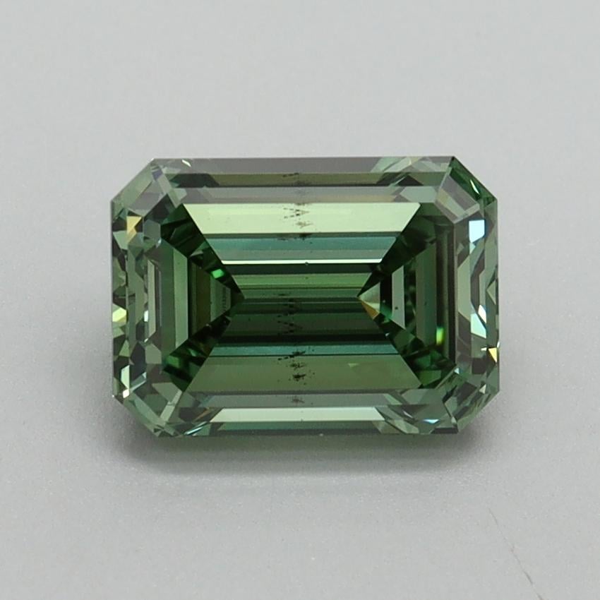 1.51 Ct. Fancy Vivid Pacific Green Emerald Lab Grown Diamond