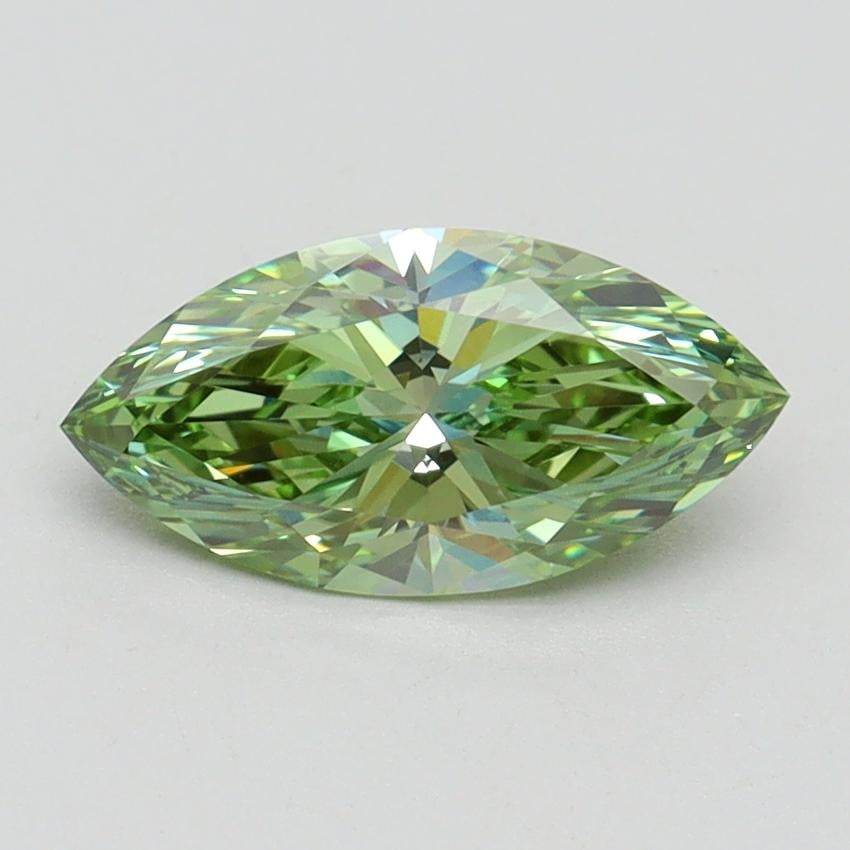 1.07 Ct. Fancy Vivid Green Marquise Lab Grown Diamond