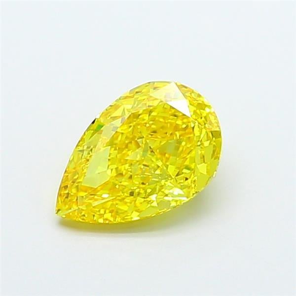 1.80 Ct. Fancy Vivid  Yellow Pear Lab Grown Diamond
