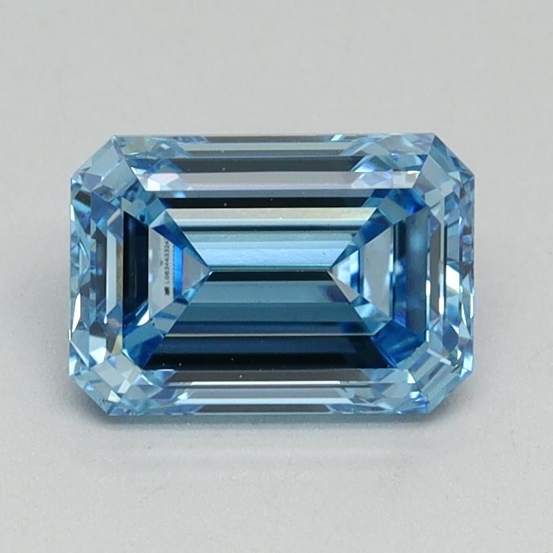 1.52 Ct. Fancy Vivid Blue Emerald Lab Grown Diamond