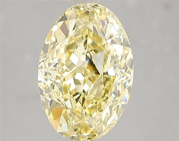 3.02 Ct. Fancy Vivid Yellow Oval Lab Grown Diamond
