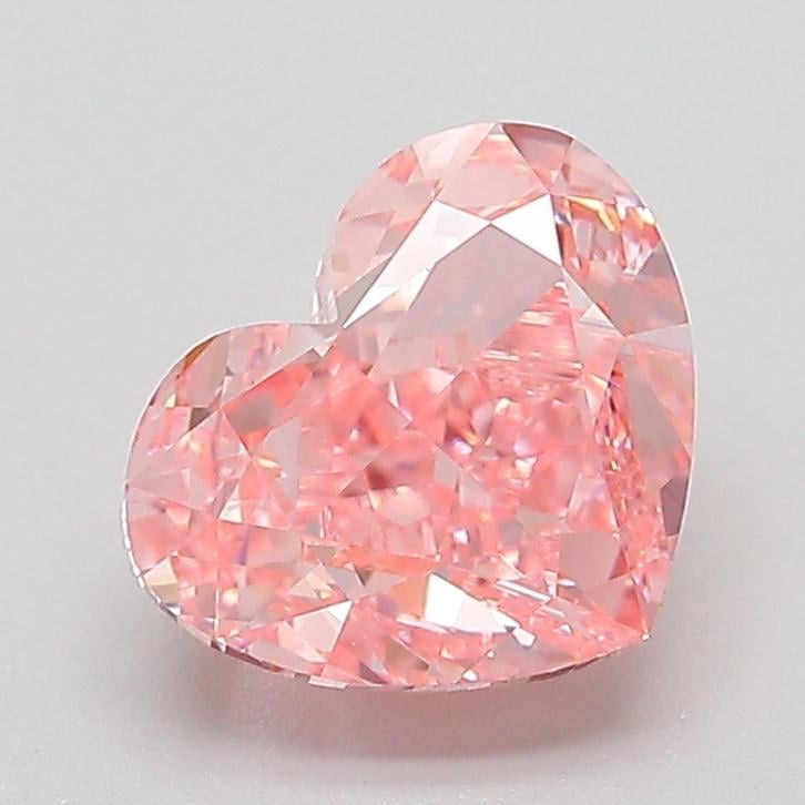 1.91 Ct. Fancy Vivid  Pink Heart Lab Grown Diamond