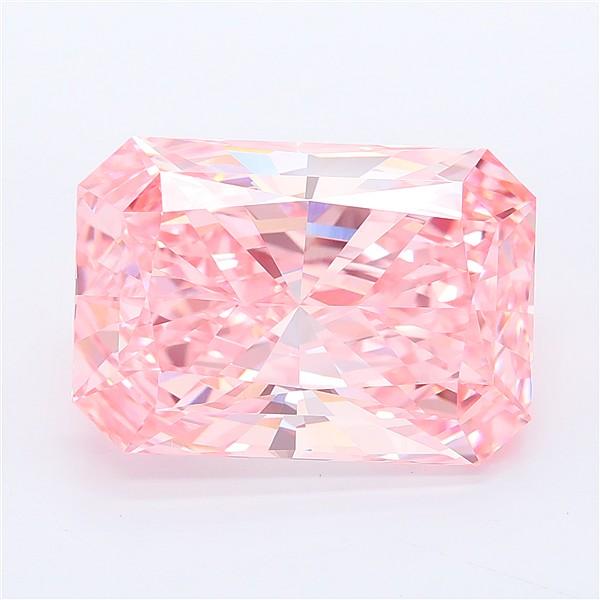 10.23 Ct. Fancy Vivid Pink Radiant Lab Grown Diamond