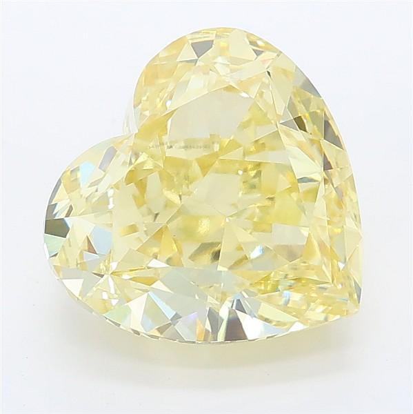 5.24 Ct. Fancy Intense Yellow Heart Lab Grown Diamond