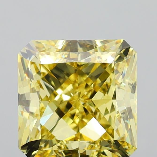 6.51 Ct. Fancy Intense Yellow Radiant Lab Grown Diamond