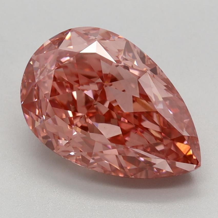 2.85 Ct. Fancy Vivid Pink Pear Lab Grown Diamond