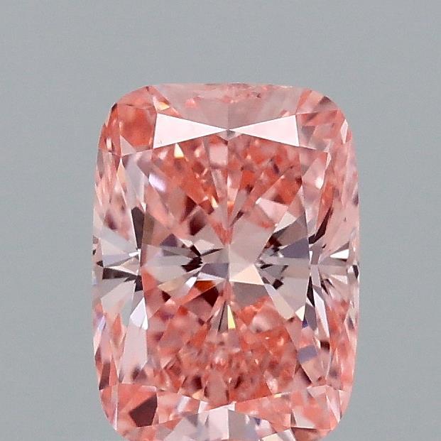 1.07 Ct. Fancy Vivid Pink Cushion Lab Grown Diamond