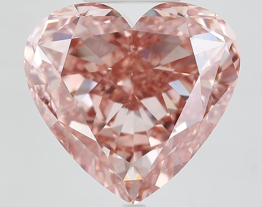 20.02 Ct. Fancy Vivid Pink Heart Lab Grown Diamond