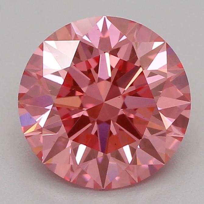 1.03 Ct. Fancy Vivid Pink Round Lab Grown Diamond