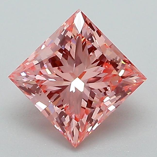 1.32 Ct. Fancy Vivid Pink Princess Lab Grown Diamond