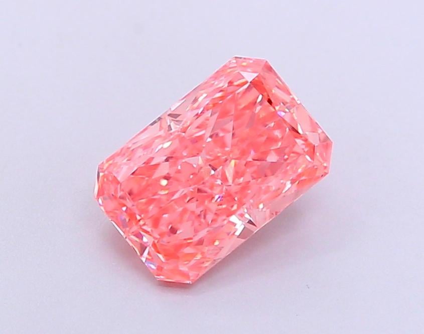 1.64 Ct. Fancy Vivid  Pink Radiant Lab Grown Diamond