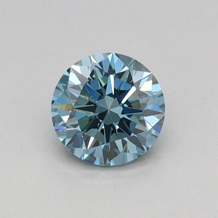 0.31 Ct. Fancy Vivid Blue Round Lab Grown Diamond