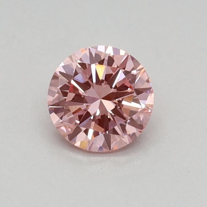 0.30 Ct. Fancy Vivid Pink Round Lab Grown Diamond