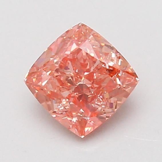 1.04 Ct. Fancy Vivid Pink Cushion Lab Grown Diamond