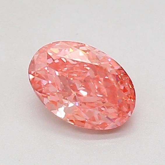 0.73 Ct. Fancy Vivid Pink Oval Lab Grown Diamond