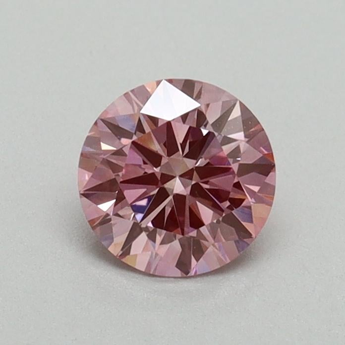 0.55 Ct. Fancy Vivid Pink Round Lab Grown Diamond
