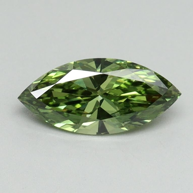 0.50 Ct. Fancy Vivid Green Marquise Lab Grown Diamond