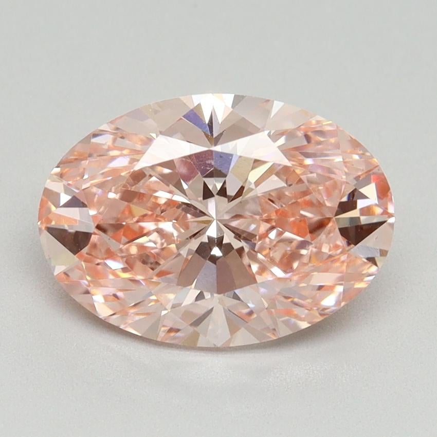 3.01 Ct. Fancy Vivid Pink Oval Lab Grown Diamond