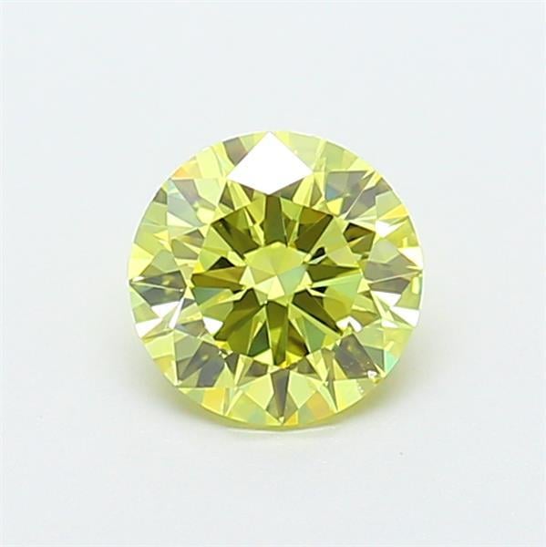 1.06 Ct. Fancy Intense  Yellow Round Lab Grown Diamond