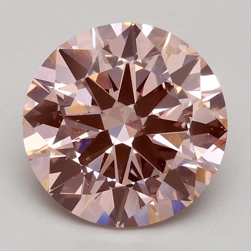2.80 Ct. Fancy Pink Round Lab Grown Diamond
