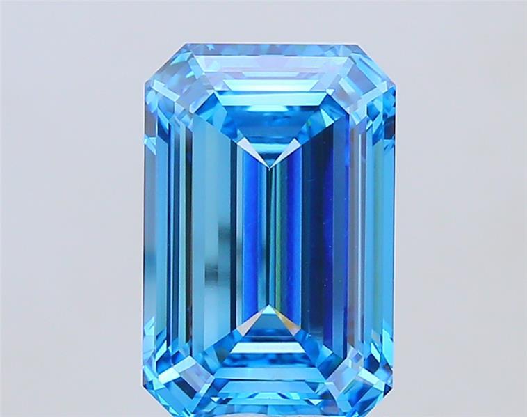 12.03 Ct. Fancy Vivid Blue Emerald Lab Grown Diamond