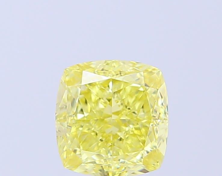 2.00 Ct. Fancy Intense Yellow Cushion Lab Grown Diamond