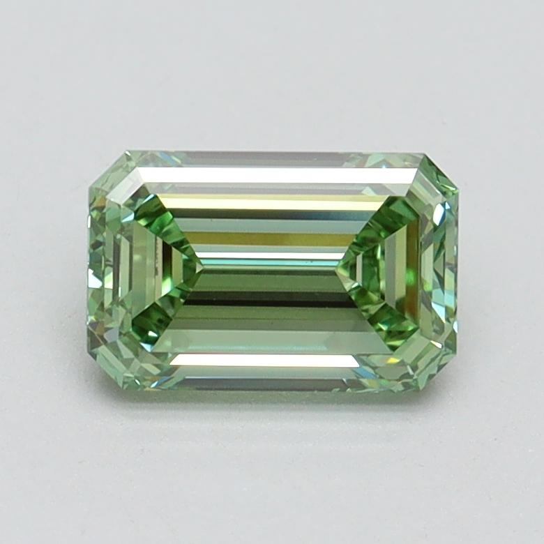 1.03 Ct. Fancy Vivid Green Emerald Lab Grown Diamond