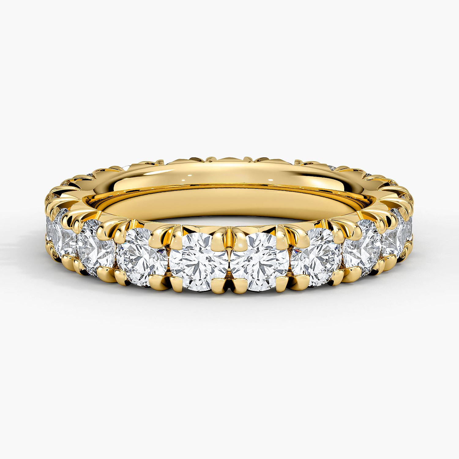 Rose gold diamond engagement ring with surprise diamond details