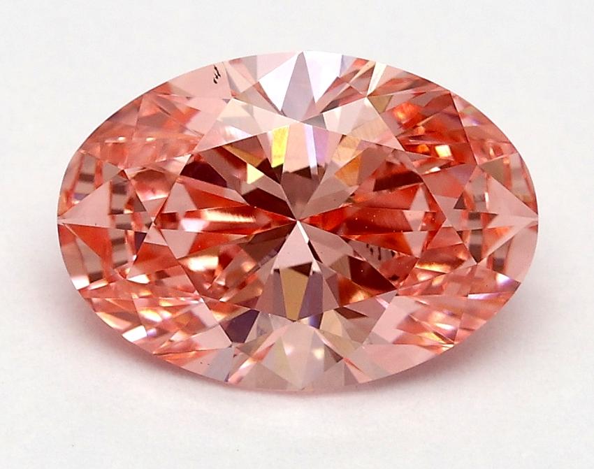 1.50 Ct. Fancy Vivid Pink Oval Lab Grown Diamond