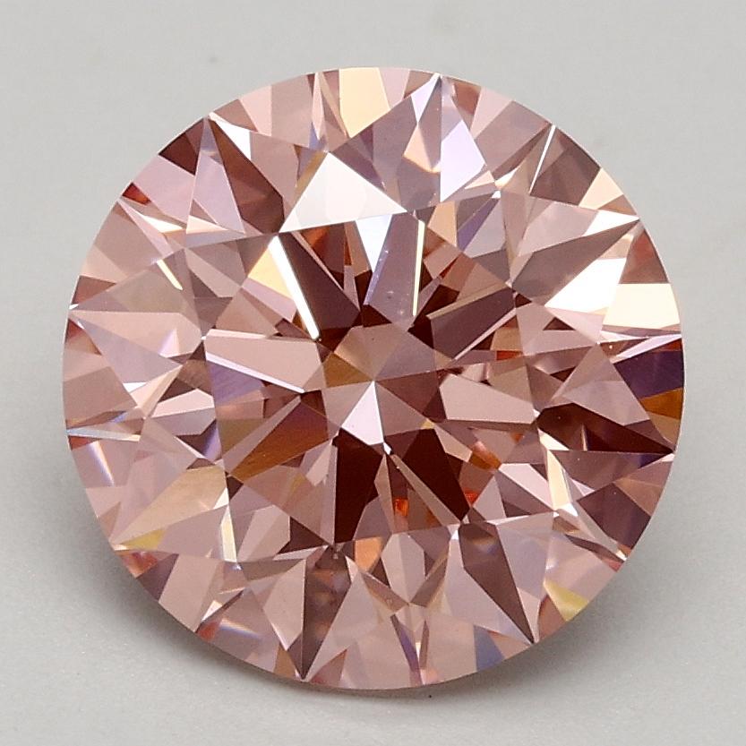 2.25 Ct. Fancy Intense Pink Round Lab Grown Diamond