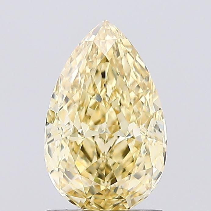 1.23 Ct. Fancy Intense Yellow Pear Lab Grown Diamond
