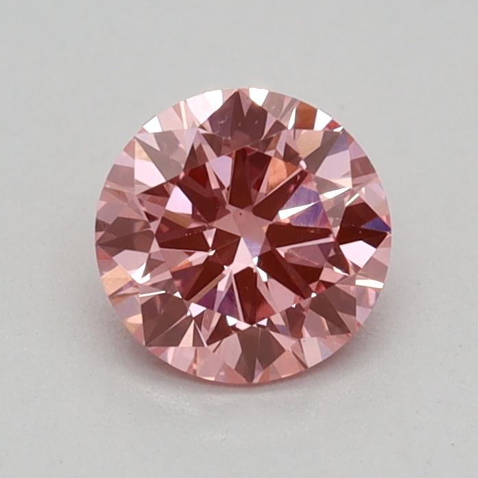 0.36 Ct. Fancy Vivid Pink Round Lab Grown Diamond
