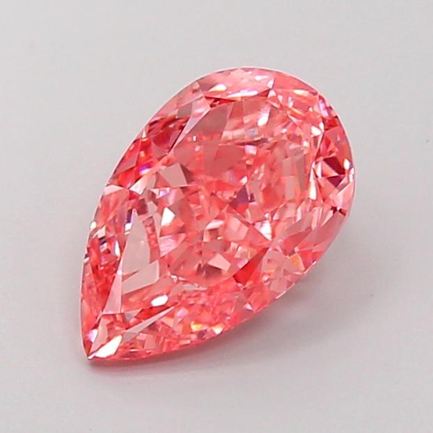 3.12 Ct. Fancy Vivid Pink Pear Lab Grown Diamond