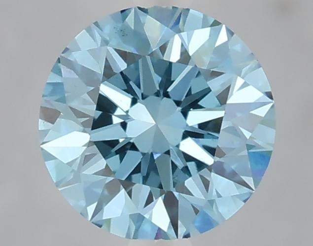 1.05 Ct. Fancy Vivid Blue Round Lab Grown Diamond