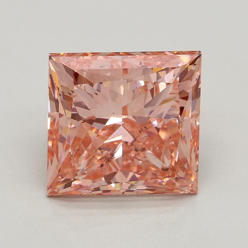 3.02 Ct. Fancy Intense Pink Princess Lab Grown Diamond