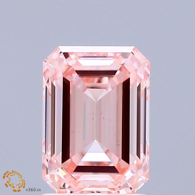 2.01 Ct. Fancy Intense Pink Emerald Lab Grown Diamond