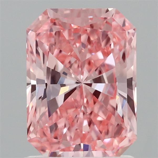 1.51 Ct. Fancy Vivid Pink Radiant Lab Grown Diamond