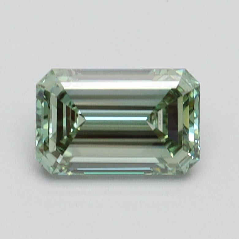 1.04 Ct. Fancy Intense Pacific Green Emerald Lab Grown Diamond
