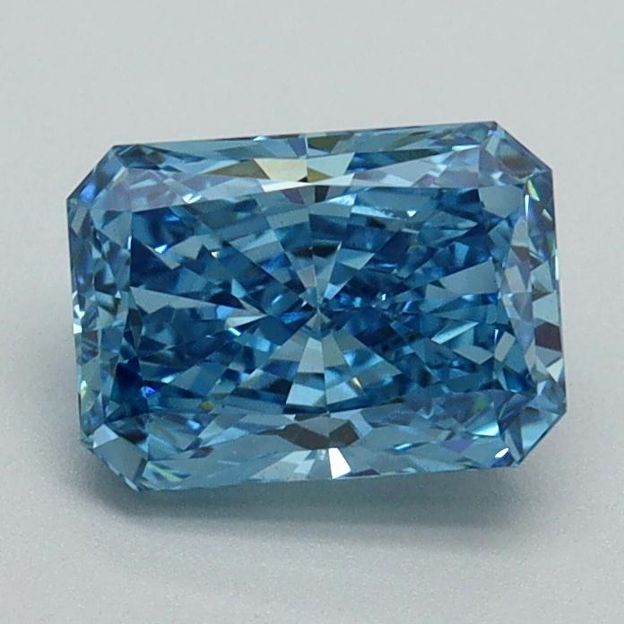 1.21 Ct. Fancy Vivid Blue Radiant Lab Grown Diamond