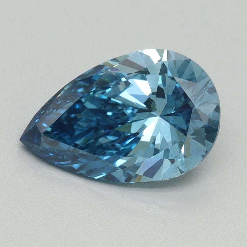 2.01 Ct. Fancy Vivid Blue Pear Lab Grown Diamond