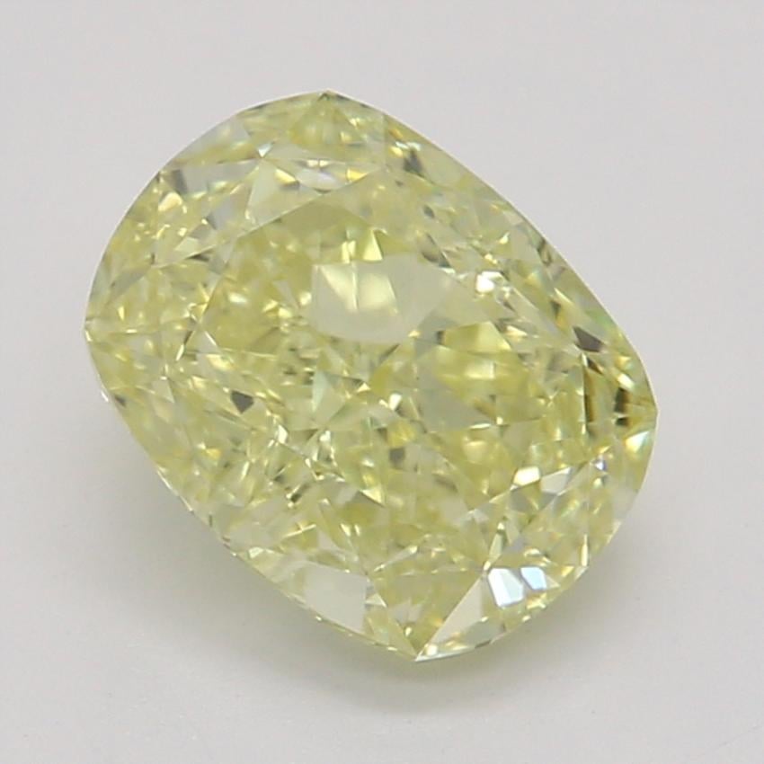 0.80 Ct. Fancy Yellow Cushion Diamond