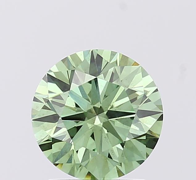 1.50 Ct. Fancy Vivid  Green Round Lab Grown Diamond