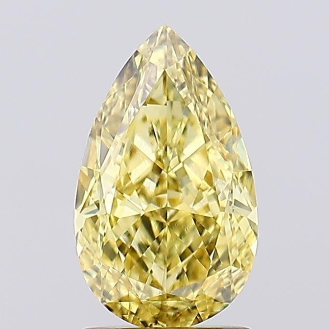 1.80 Ct. Fancy Vivid  Yellow Pear Lab Grown Diamond